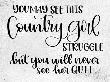 country sayings for her